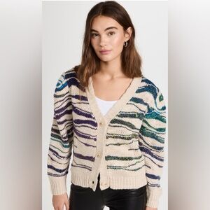Women's Multicolor Knit Cardigan Sweater